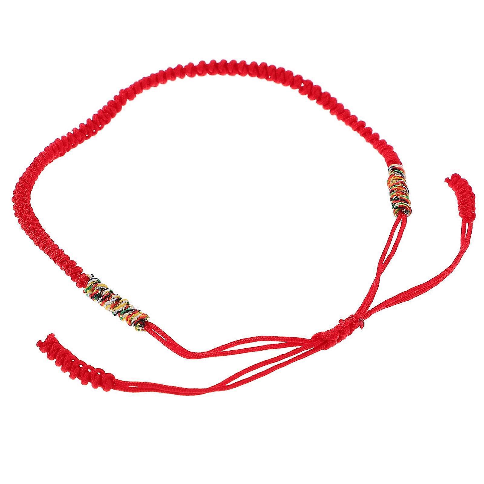 Red String Bracelet Adjustable Hand Woven Rope Bracelet 4Pcs Knot Bracelets