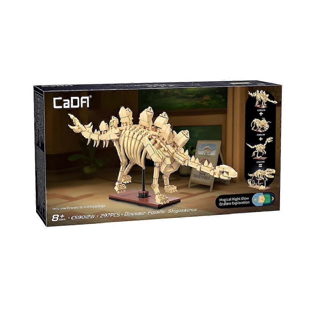 CaDa Dinosaur Fossils Stegosaurus 297 Piece Construction Set