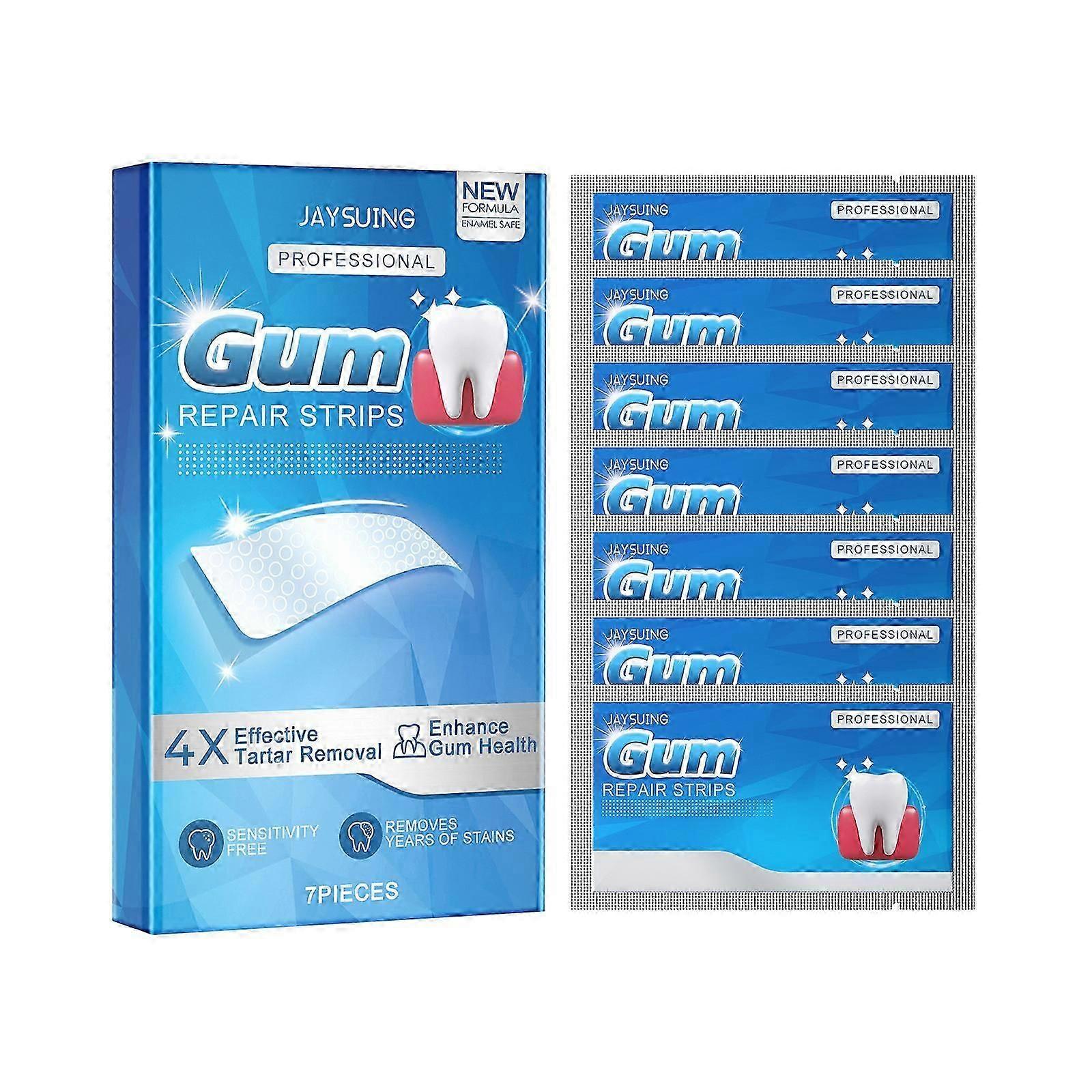 7 Pcs Gum Repair Strips For Sensitive Teeth Pen Gums Therapy