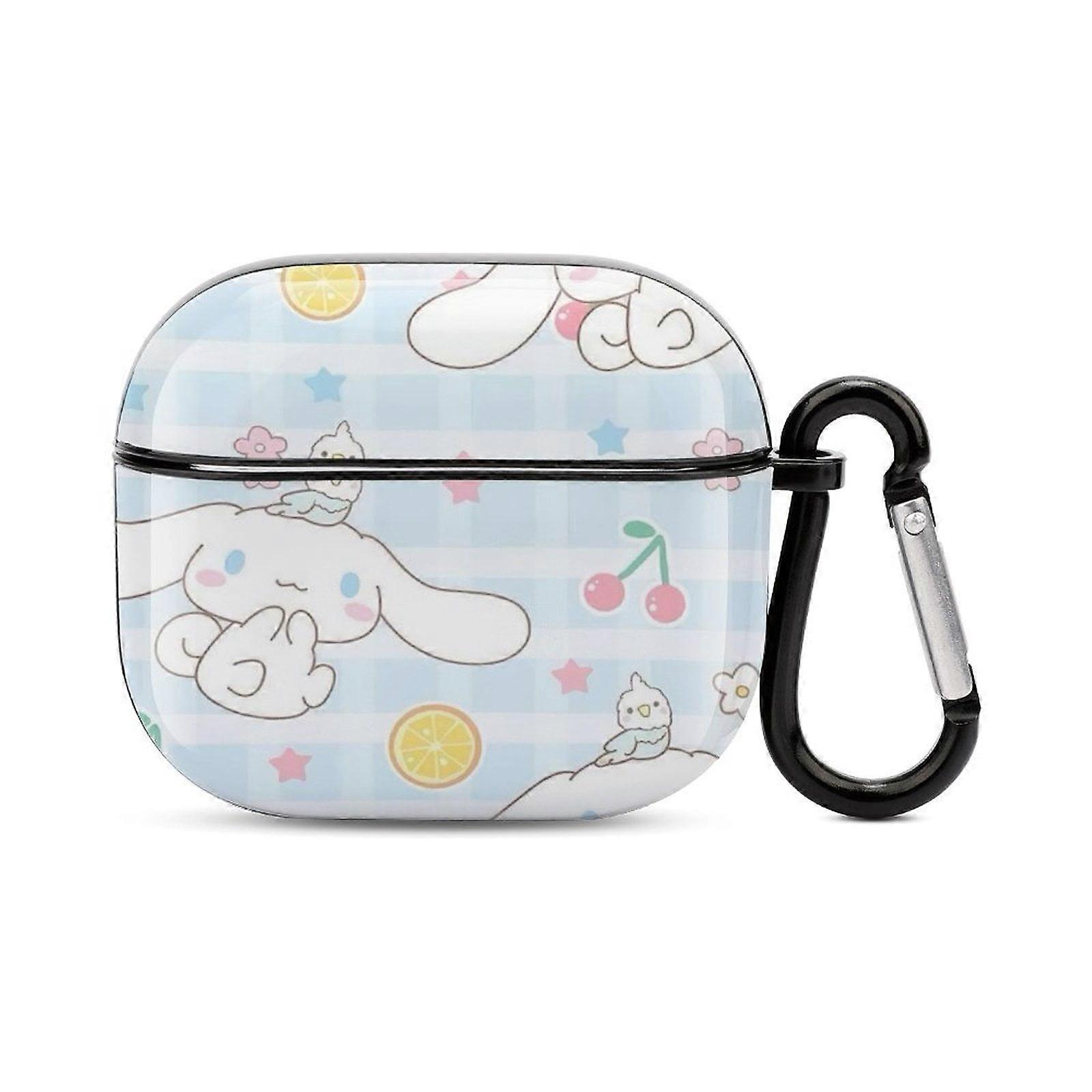 Cinnamoroll Case for compatible with AirPods 3, AirPod 3 Case for Women, compatible with AirPods 3rd Generation Case, Support Wireless Charging