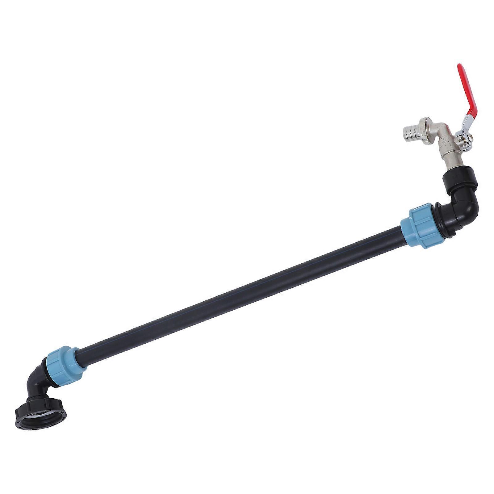 Thread Water Tank Adapter Hose Shutoff Valve for Ibc Tanks Gardening Use Pe Water Connection 1 Set