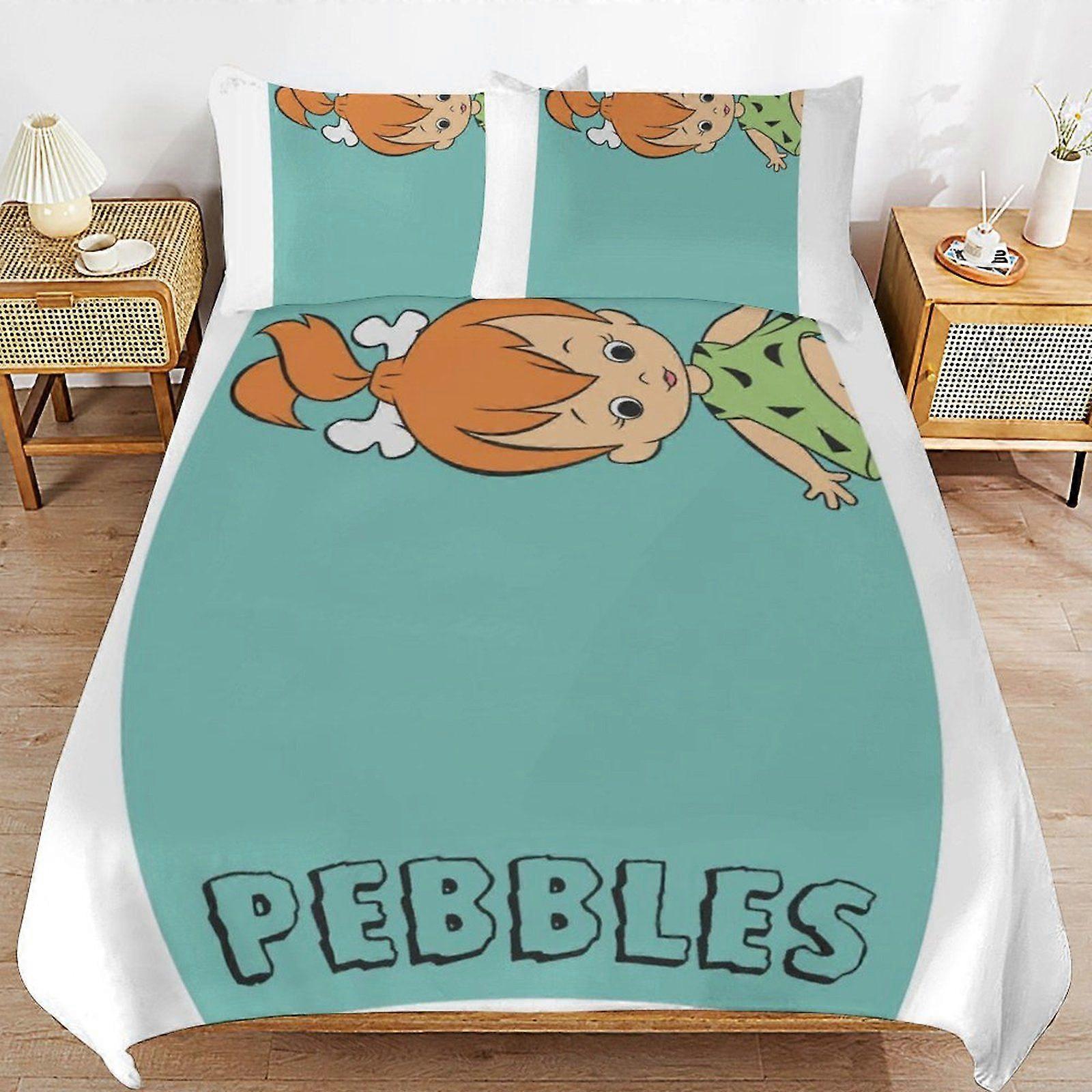 w384 The Flintstones Smooth Texture Sleep Arrangement Cozy Build Thread Detail Duvet Cover Sets Fit for All m384
