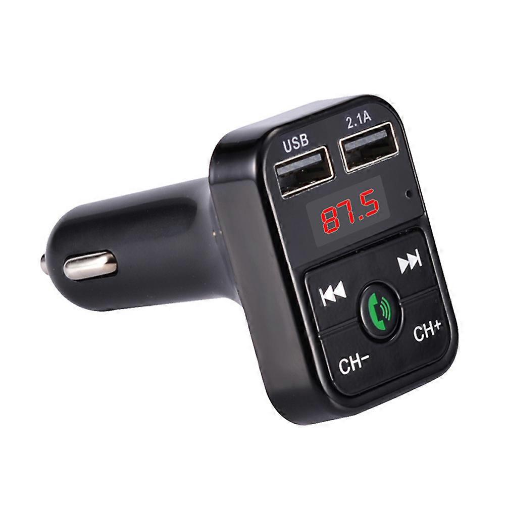 Media Player Vehicle Mounted USB Charge Multi Function Hands Free Player 2Pcs Black