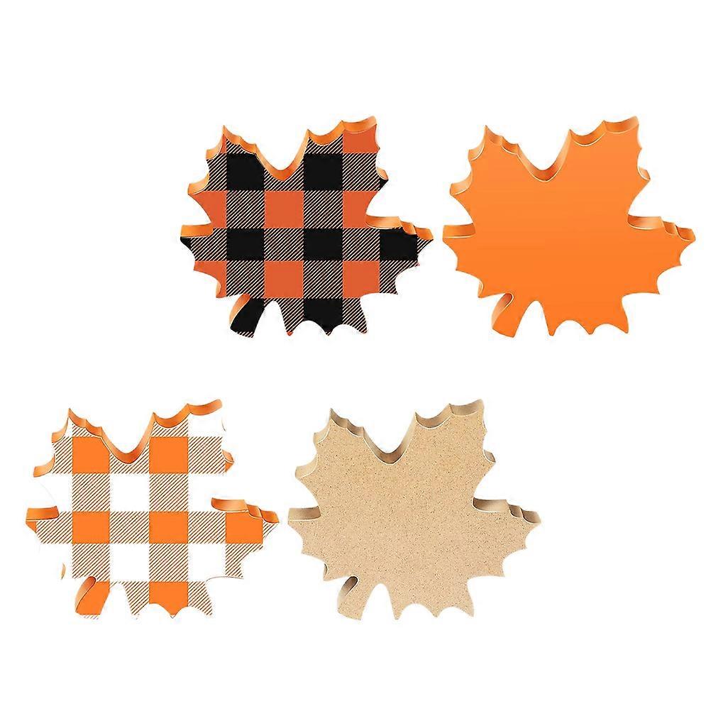 Assorted Color Maple Leaf Decor for Household Table 16Pcs