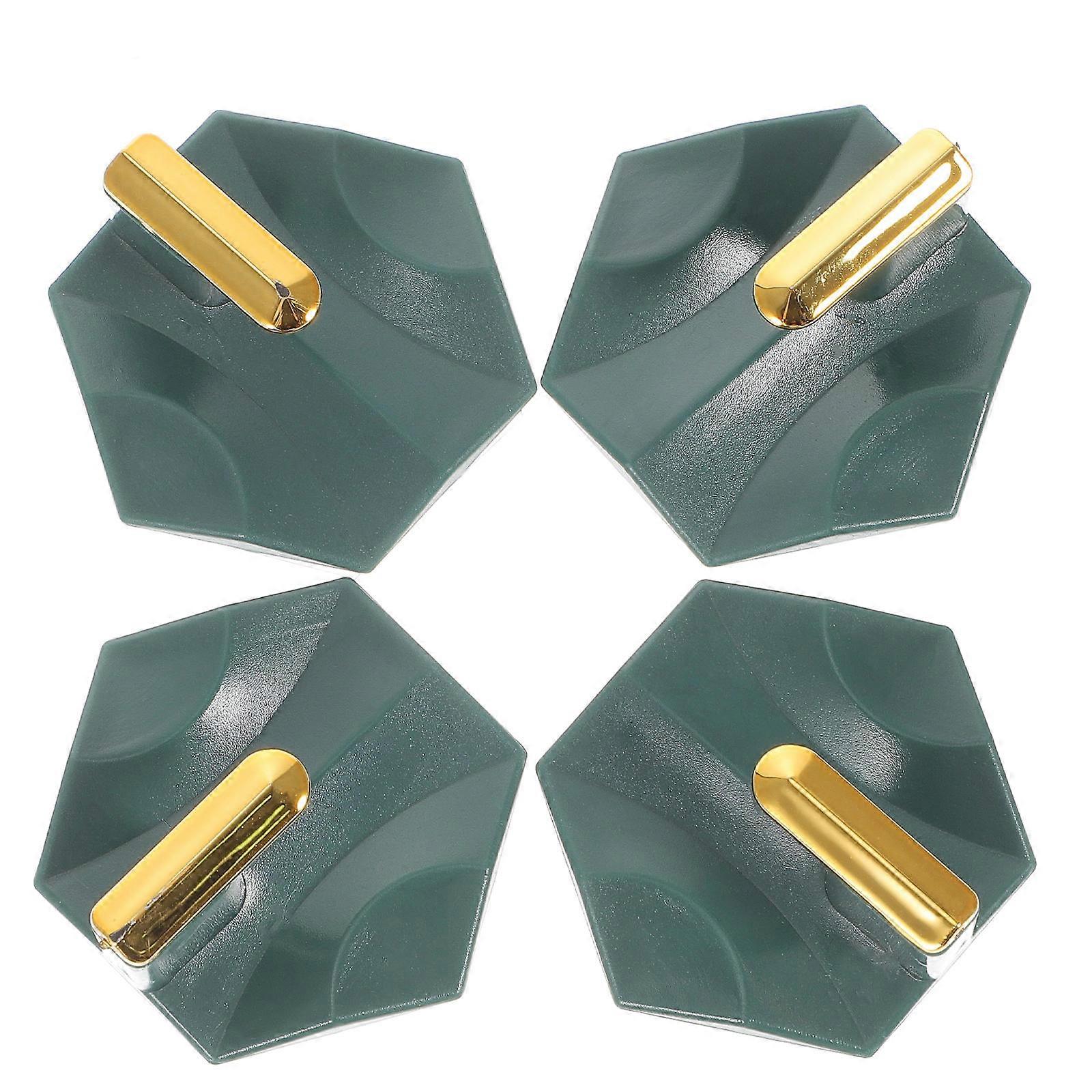 Strong Adhesive Hooks 8Pcs Multipurpose Plastic Hooks For Organizing Home Kitchen Bedroom And Bathroom Space In Green Color With Punch Free Design