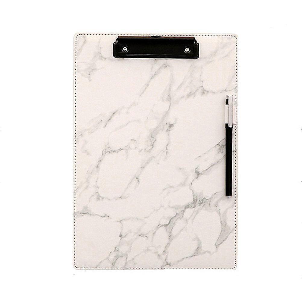 Black Marble Clipboard File Folder for A4 Size Writing Plate Clip 2Pcs