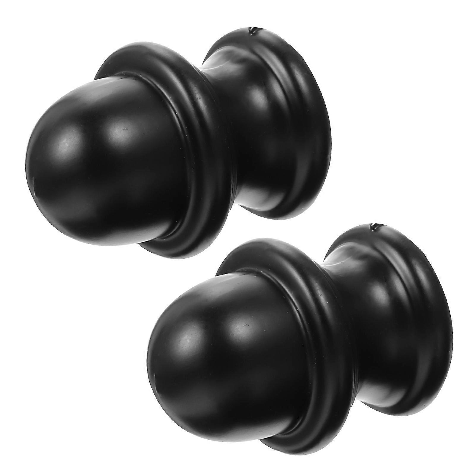 Simple Lampshade Holder Table Light Finial for Decor 4Pcs Black Knob
