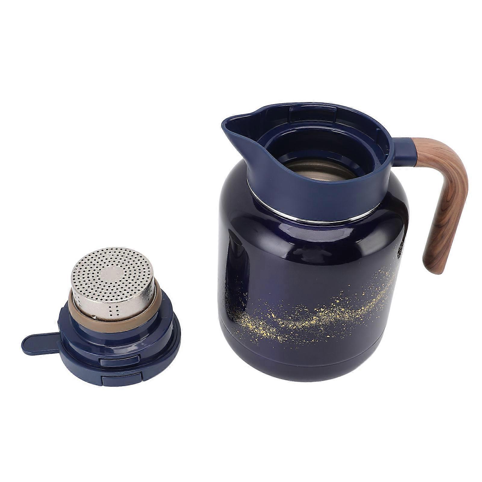 Insulated 1300ml Ti Alloy Tea Pot with Digital Display 210x182x140mm