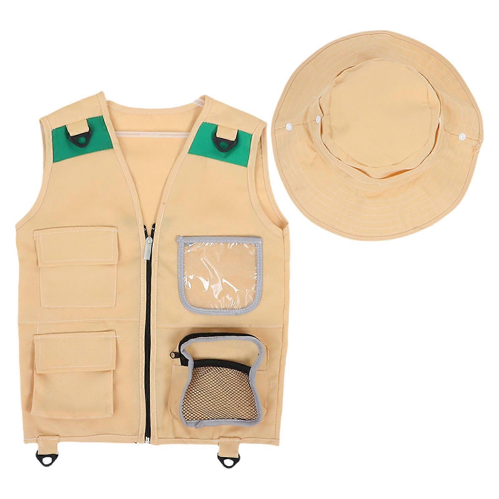 Kit Outdoor Costume with Comfortable Vest and Hat 4Sets