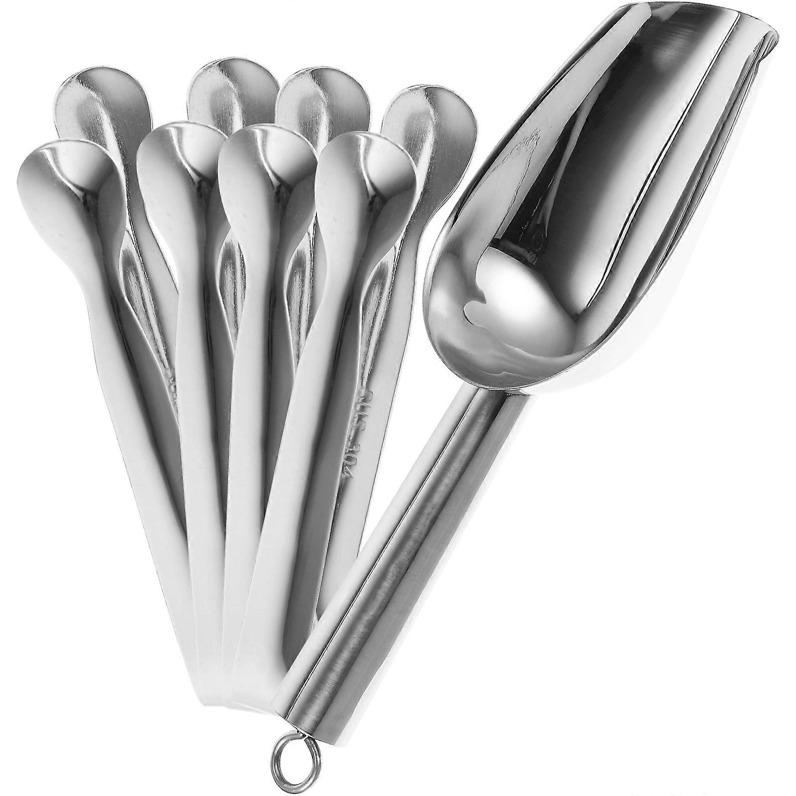 Ice Cube Clip Stainless Steel Multi-Function Ice 2Sets Silver