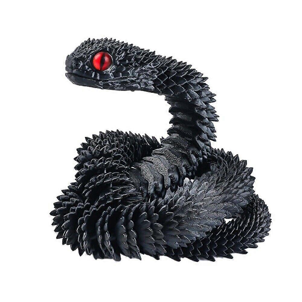 30/45/60cm 3D Printed Snake Toy Realistic Animal Simulation Model Halloween