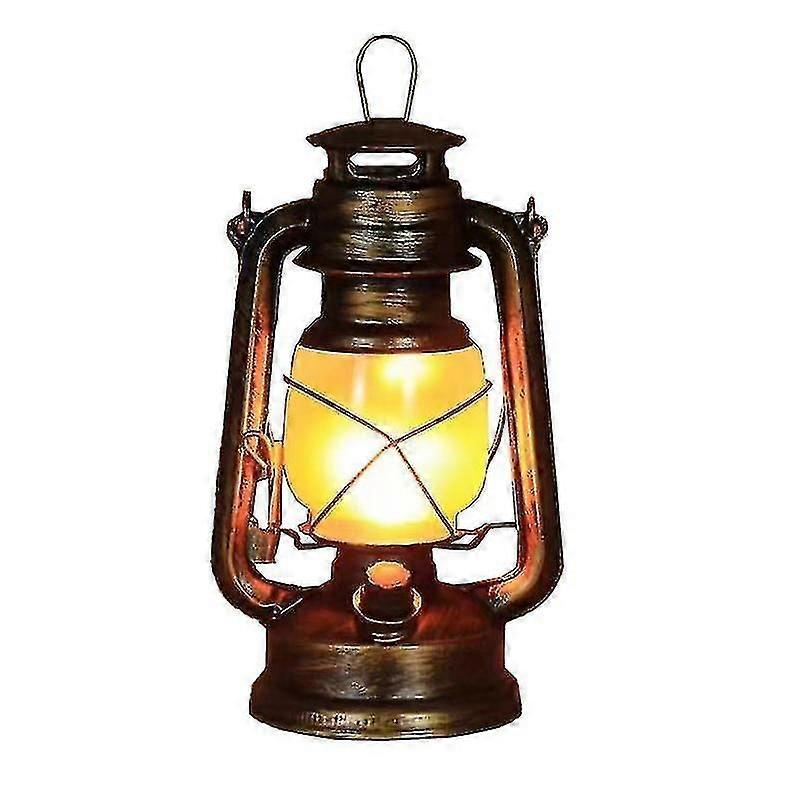 Lanterne LED d'extérieur, lot de 2 lanternes de jardin vintage avec télécommande, 4 modes d'éclairage, lanterne de camping sans fil, lanterne LED tempête à piles