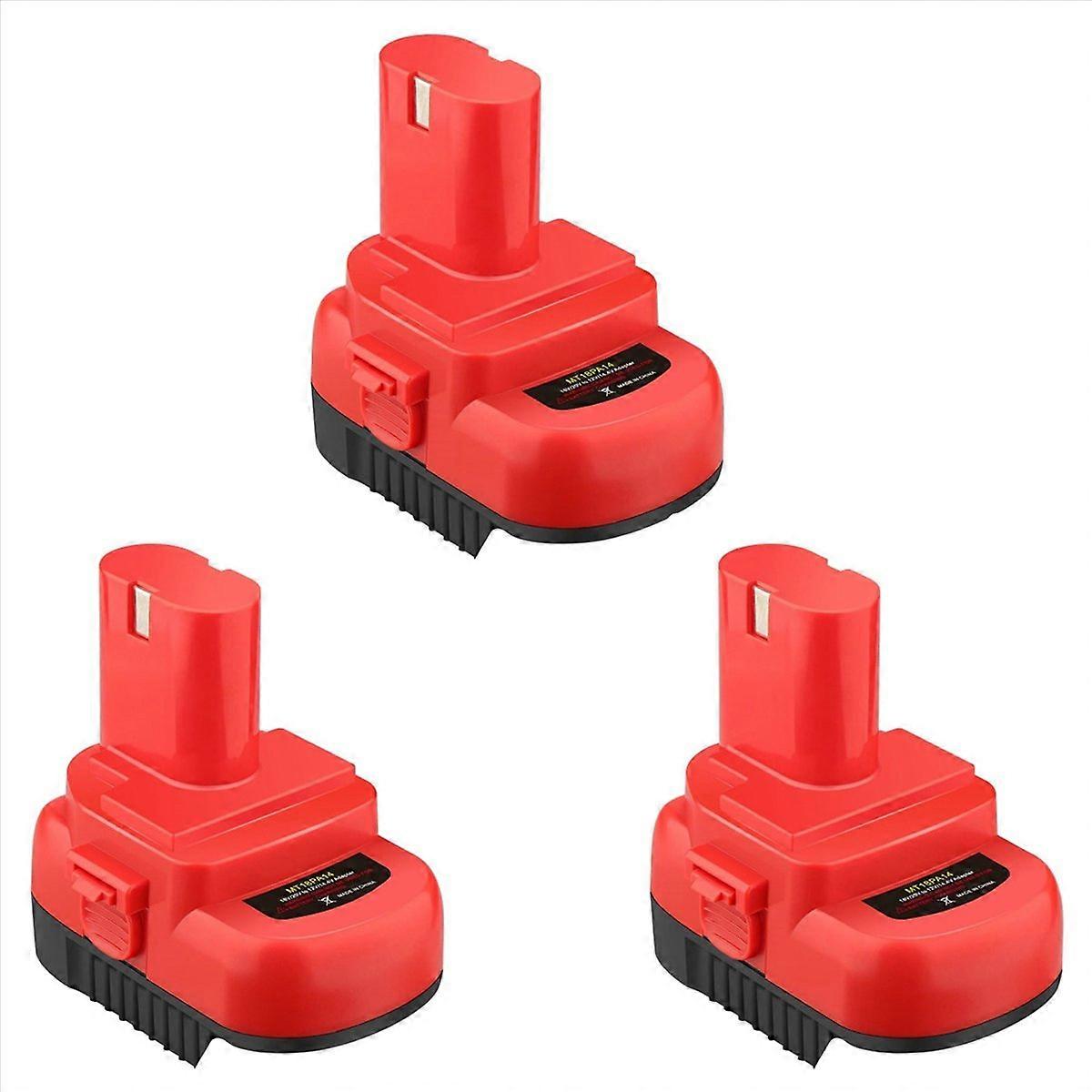 3X MT18PA14 Battery Adapter for 18V Li-Ion Battery Convert to 12V/14.4V Ni- 1200 1220 1201