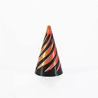 3D Printed Helix Screw Rotating Toys Stress Reducing Tool Pyramid Passthrough Sculpture Spiral Cone Ornaments Home Decoration