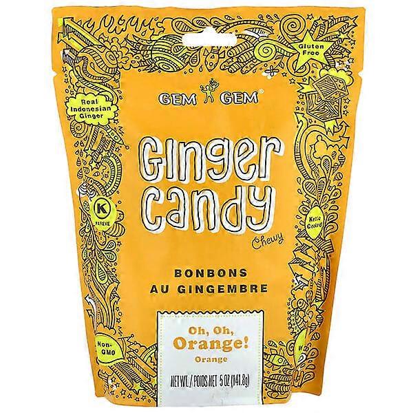 Jayone, Chewy Ginger Candy, Oh, Oh, Orange!, 5 oz (141.8 g)