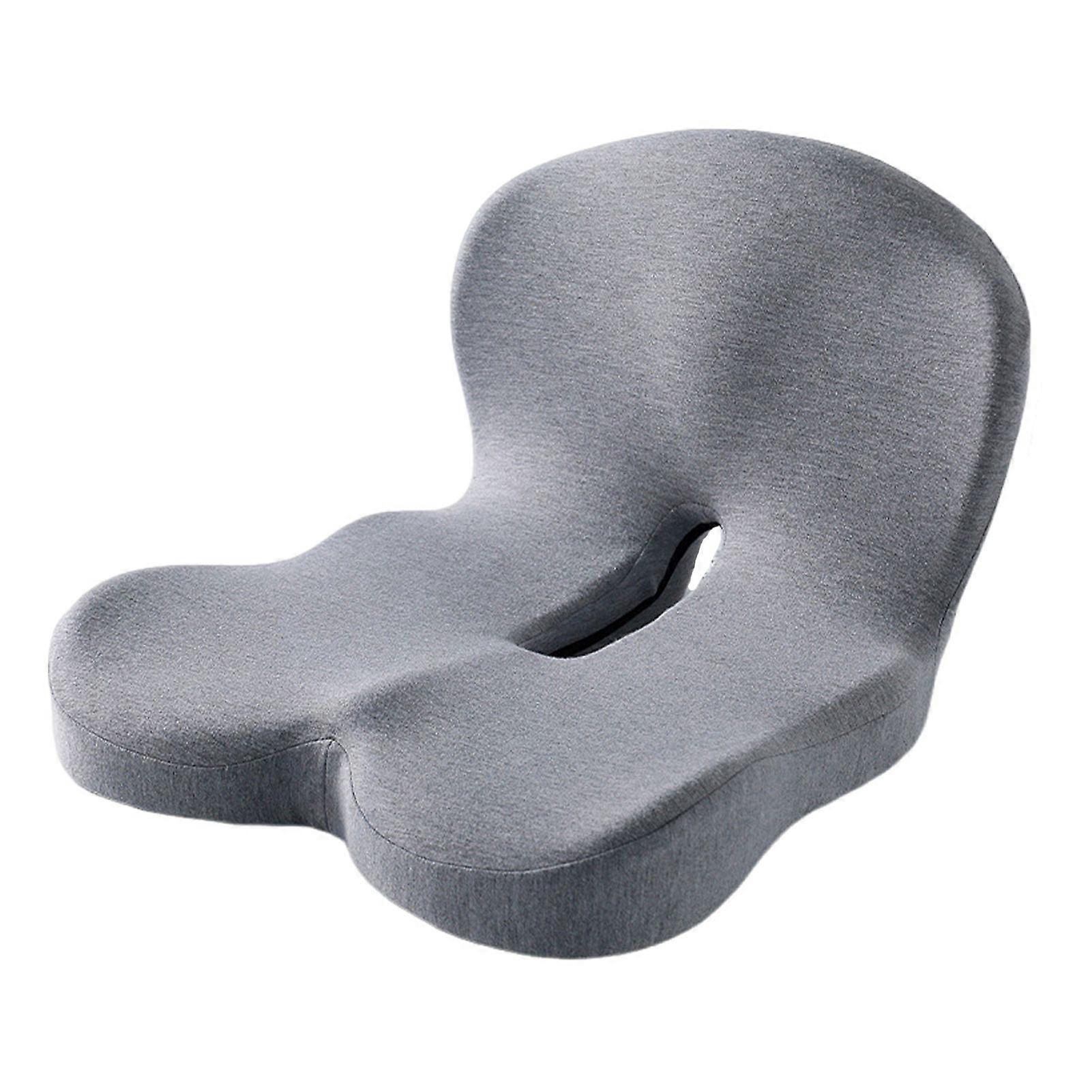 Memory Foam Seat Cushion with Back Support Ergonomic Lumbar Support Soft Touch Stress Relief L-shaped Chair Cushion