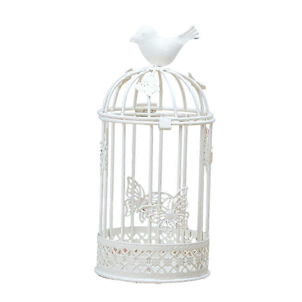 Large Birdcage Candle Holder Vintage Metal Tealight Decor