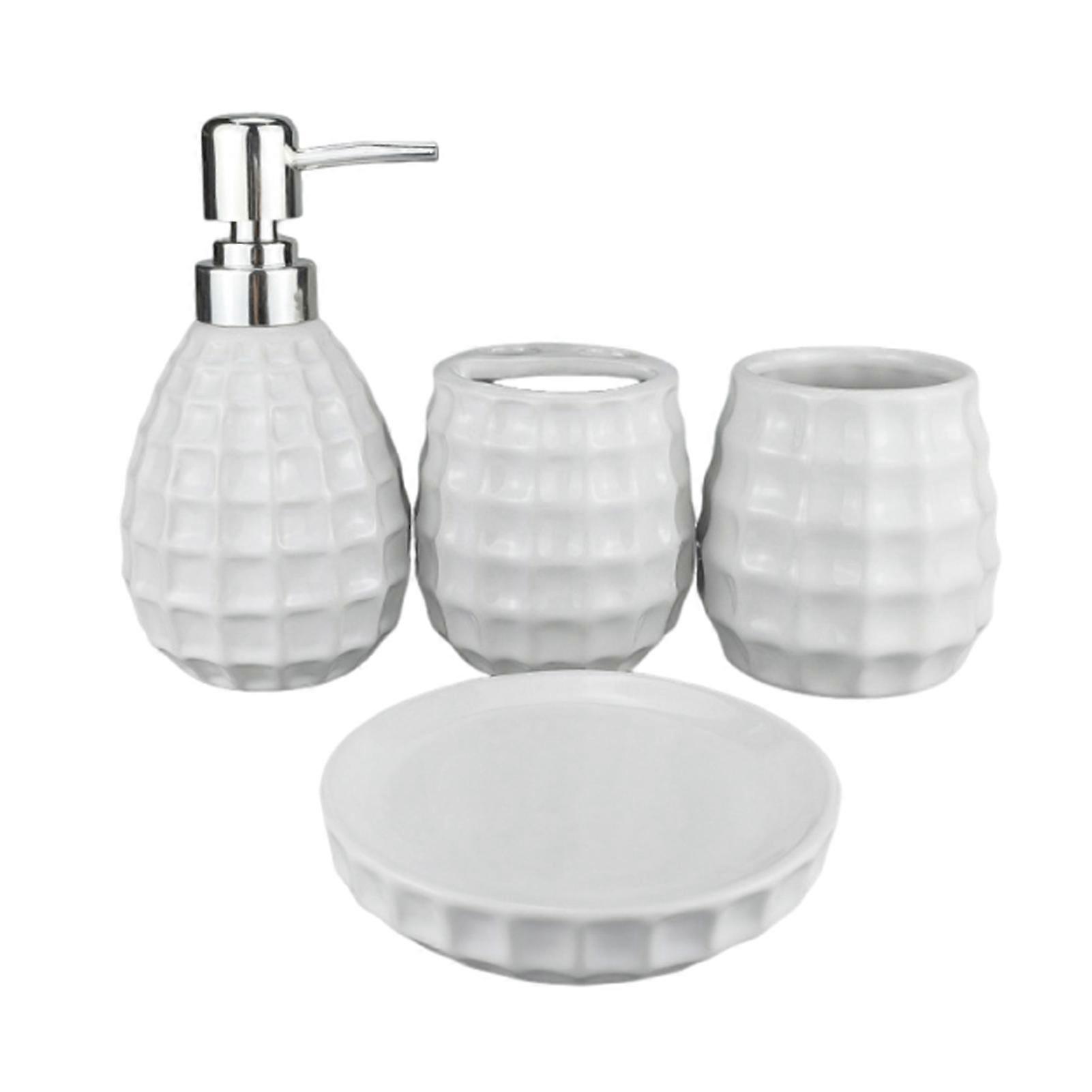 4 Refillable Hand Dispenser Sturdy, To Clean, Shock-Resistant, Bathrooms,