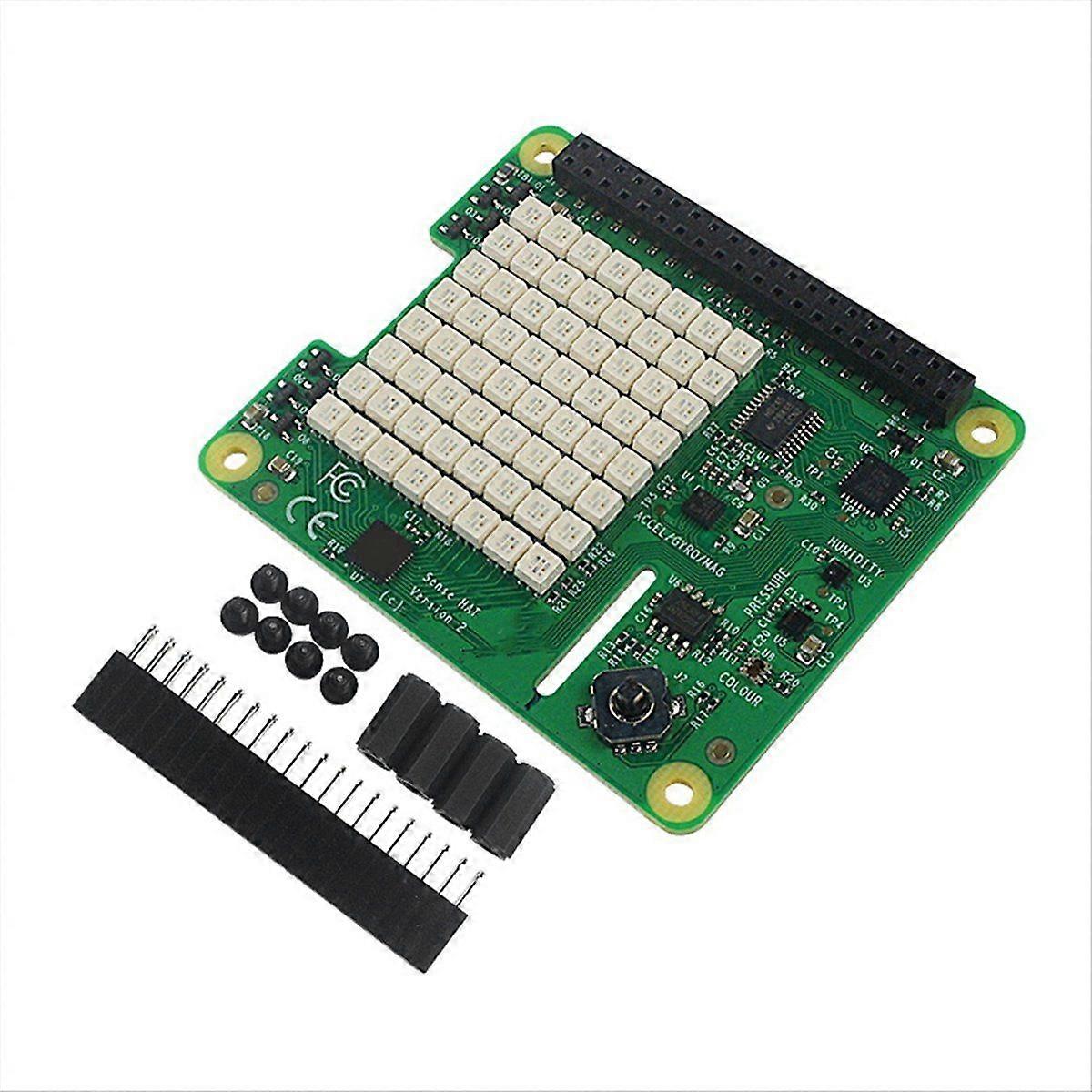 For SenseHAT with 8x8 RGB LED Matrix, Joystick, Gyroscope, Accelerometer, and More for Interactive