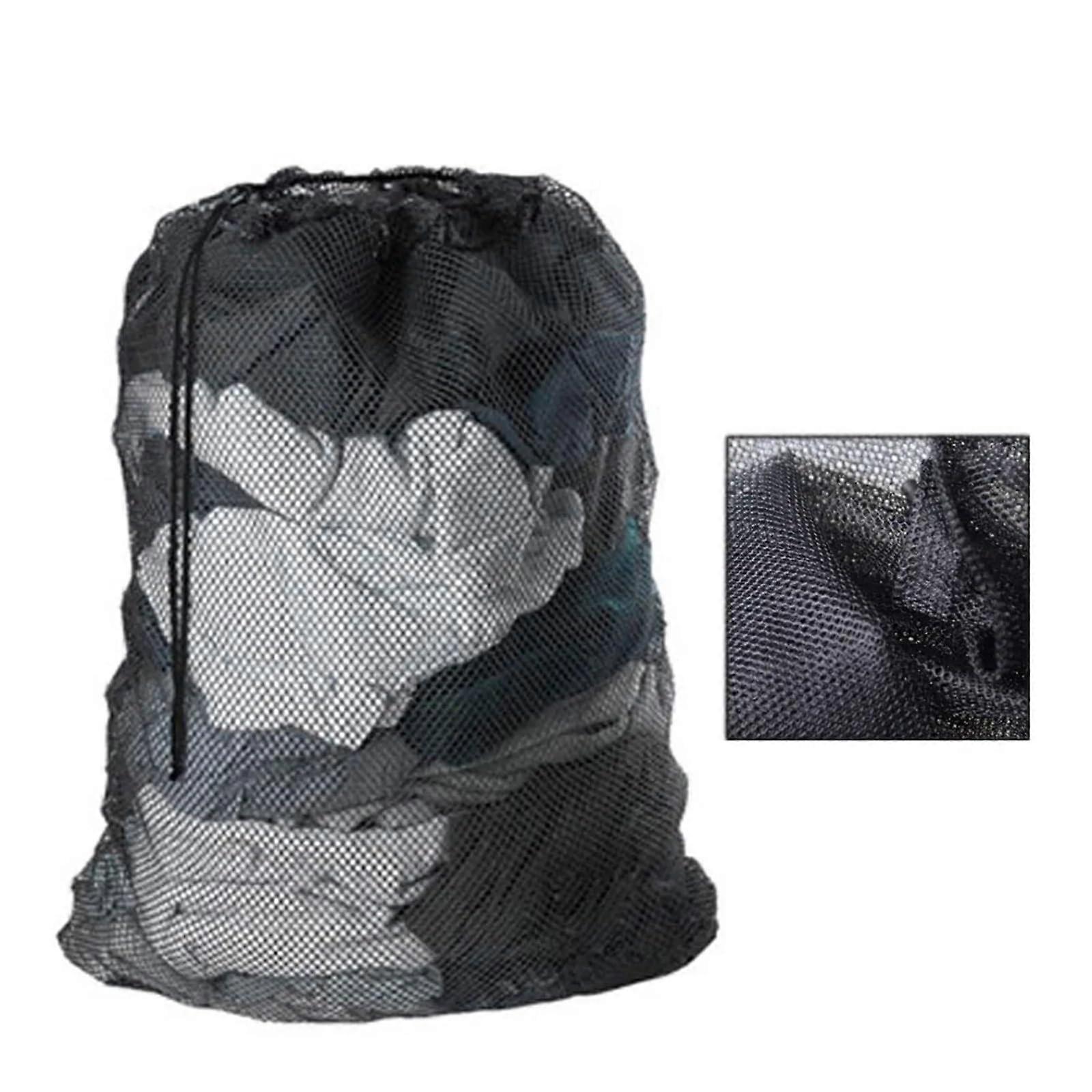 Laundry Mesh Bag Large Size 60x90 cm Solid Color Drawstring Closure AntiSnag AntiDeformation Model B 1 Pc