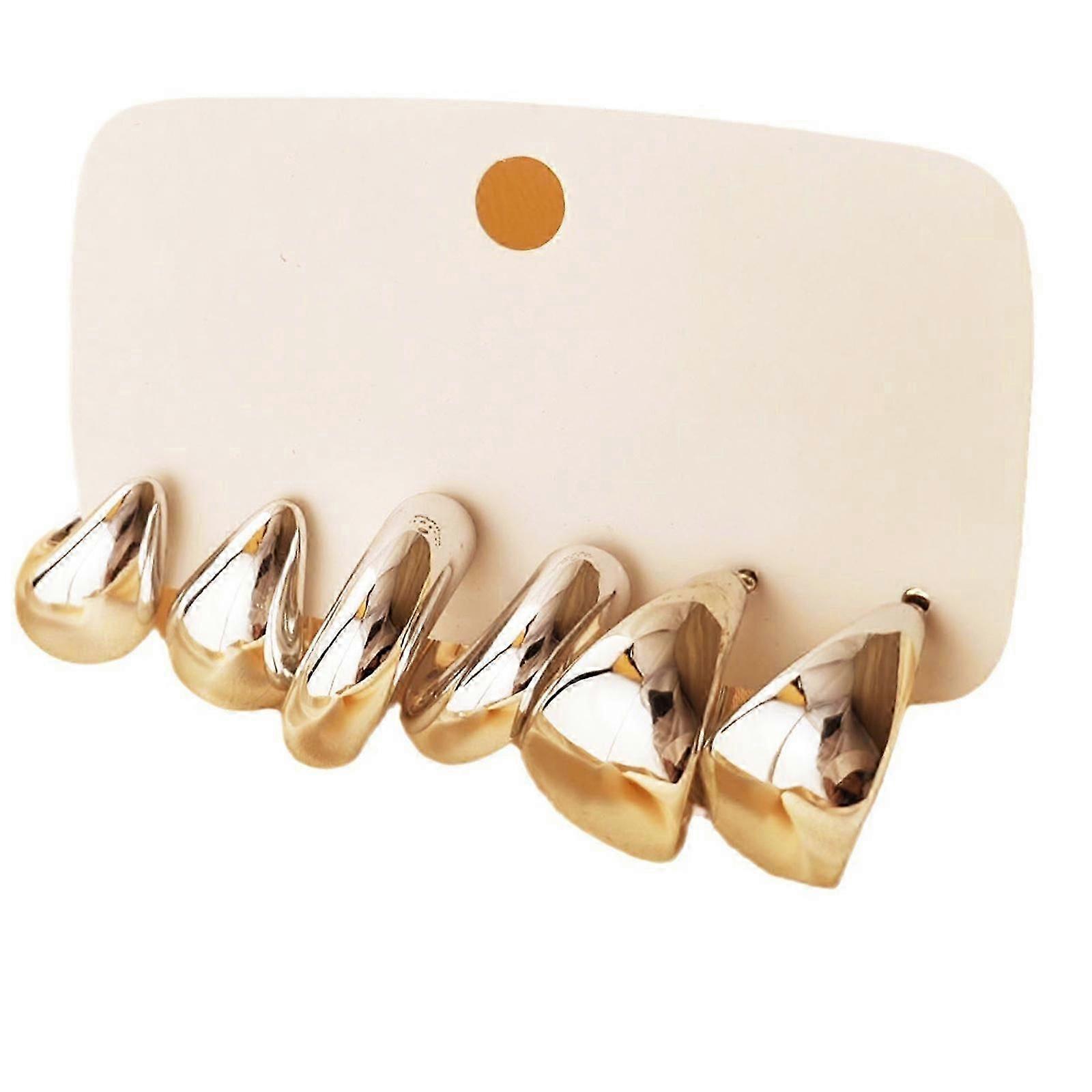 C Shaped Earrings Comfortable Ear Accessories for Women's