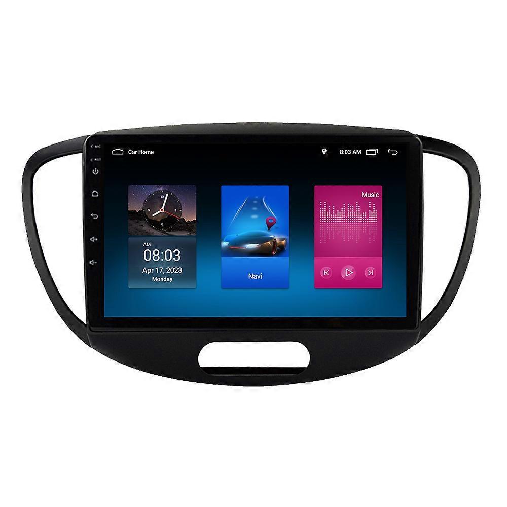 RoverOne Car Stereo Radio Bluetooth CarPlay Android Auto GPS Sat Nav Touch Screen for Hyundai i10 2007 - 2013