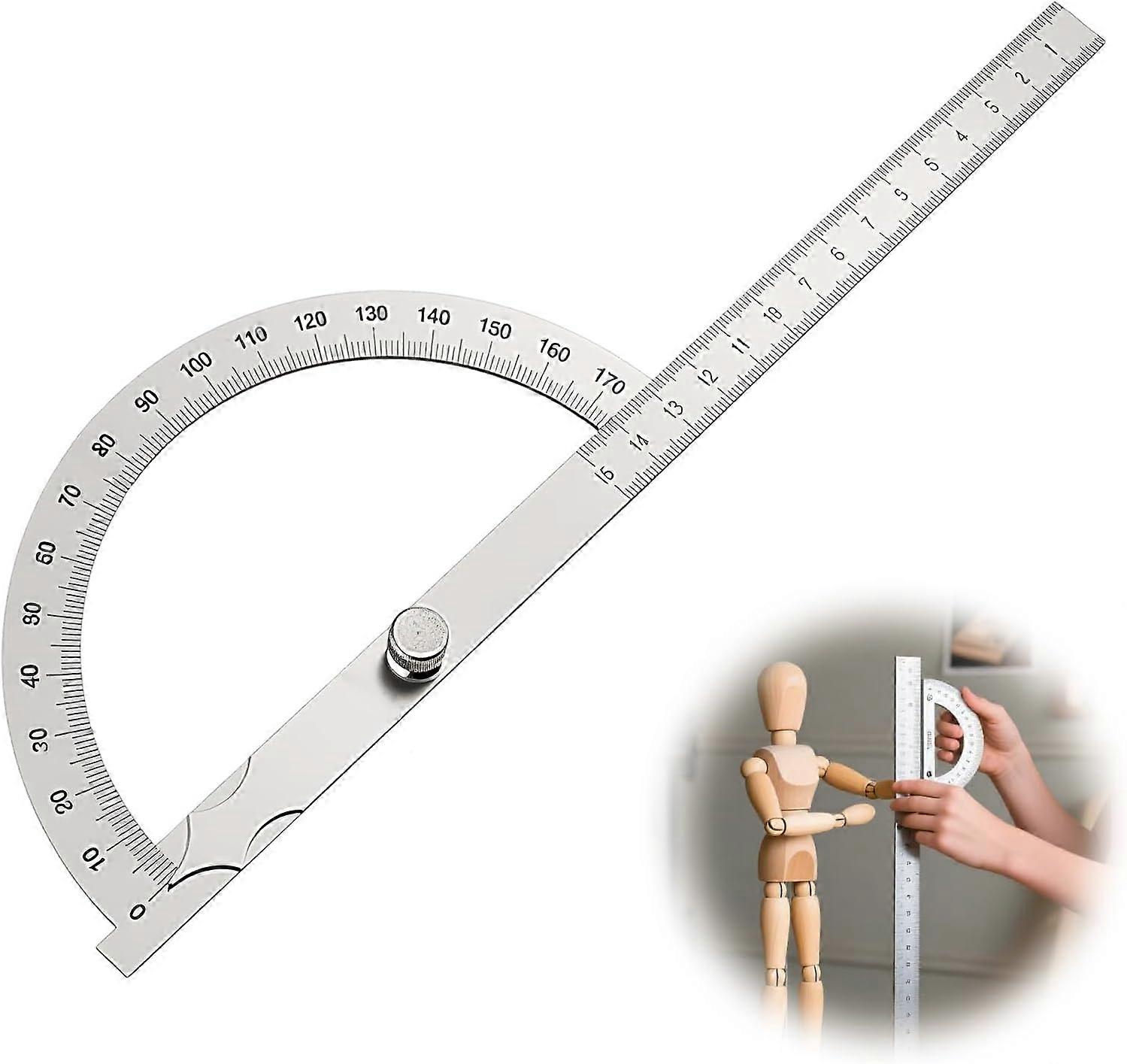 Suitable for DIY Production  Made of Stainless Steel  L Square  15 cm Portable Digital Angle Protractor  0-180°  Home  Woodworking  False Square