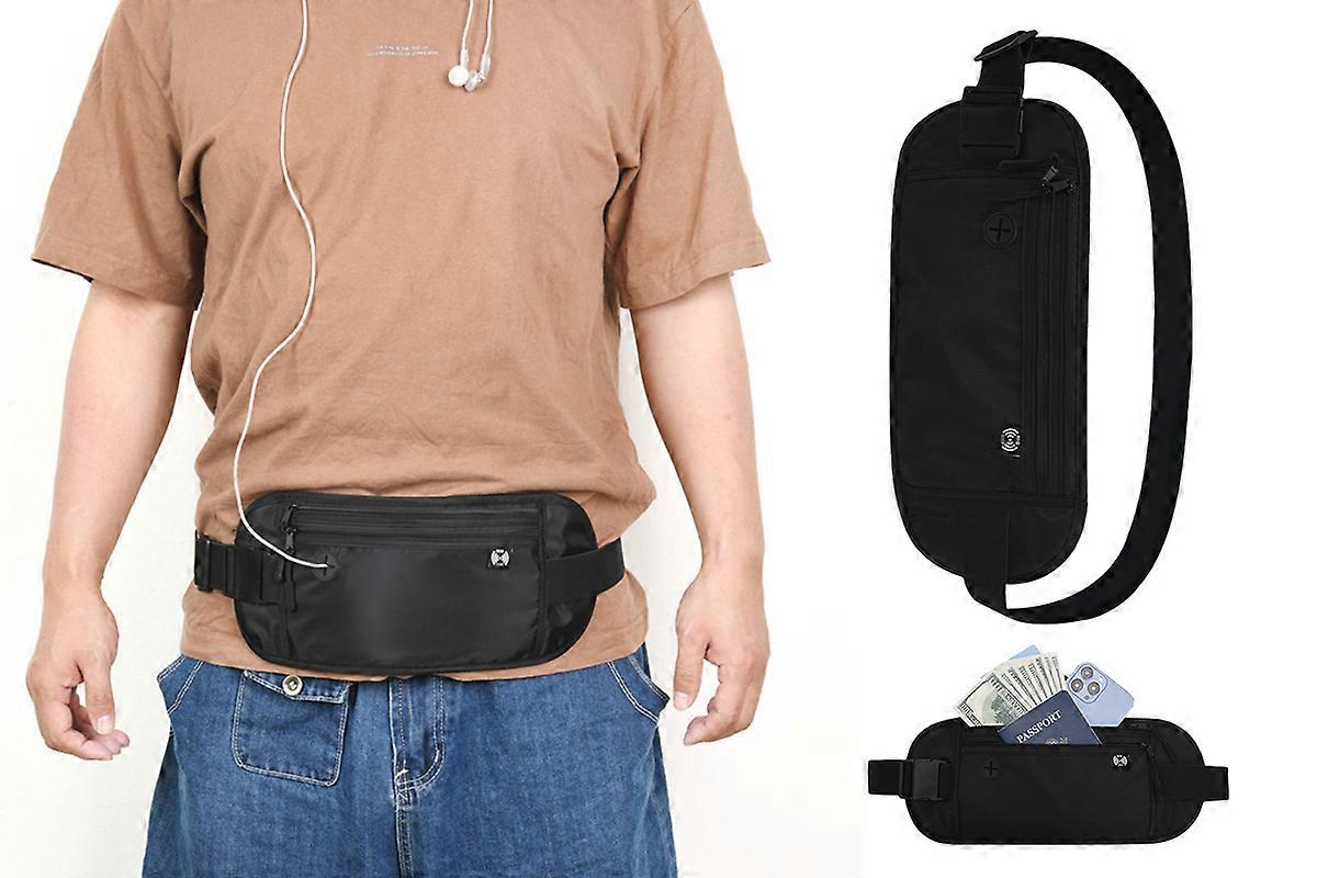 Passport Holder Secure Hidden Travel Wallet with RFID Blocking