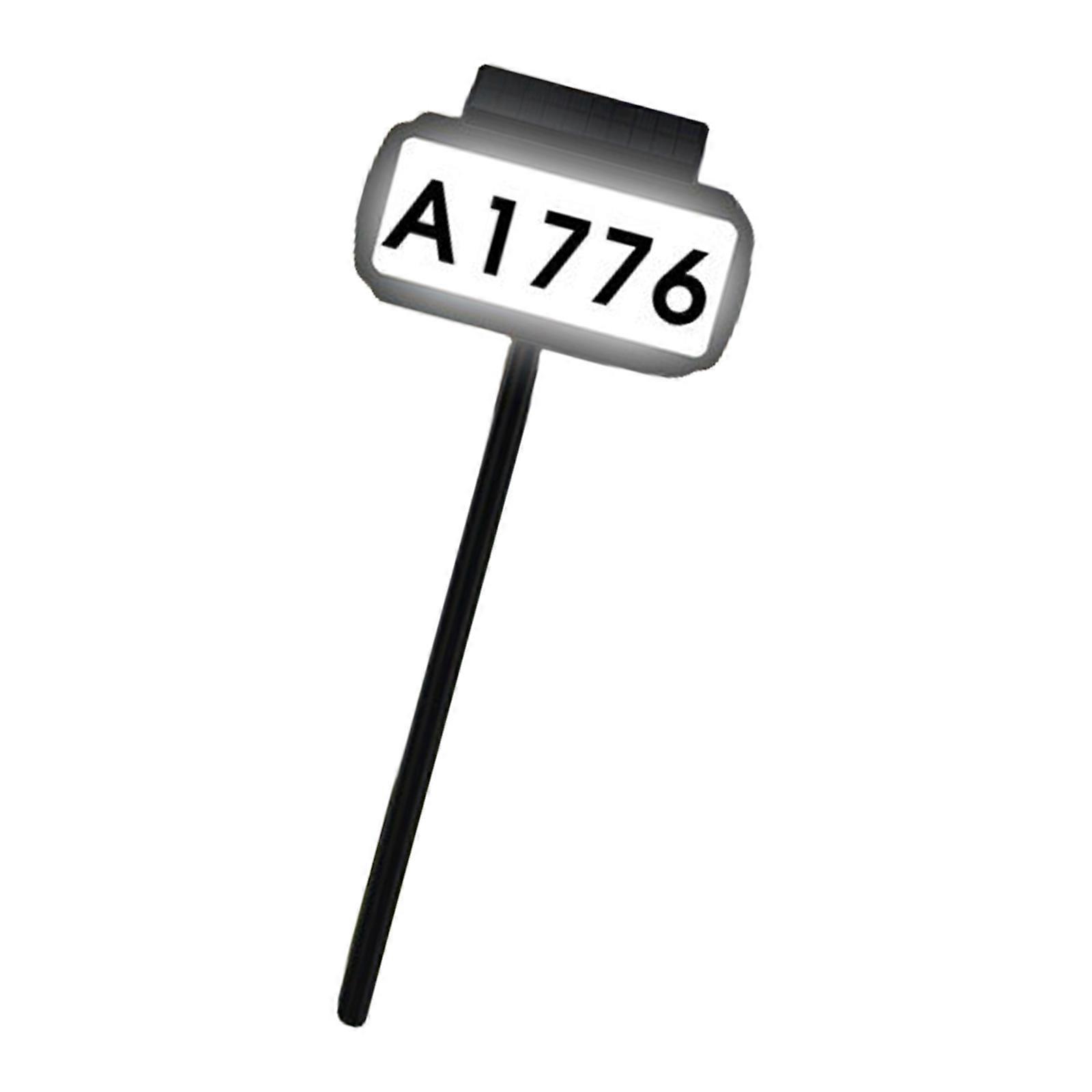 LED House Number Sign ABS Texture for Yard or Wall Installation Offering Solar Power and Adjustable Brightness Levels Multicolor