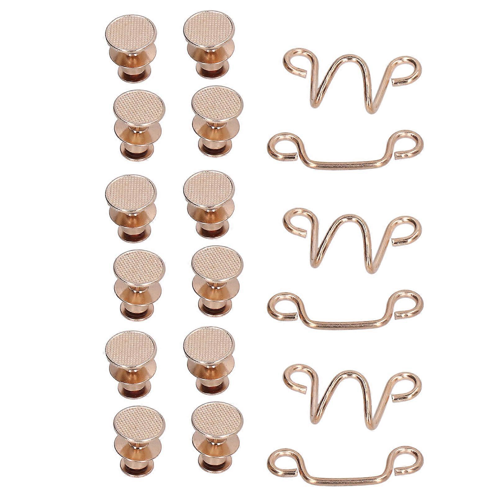 Pants Button Golden Waist Size Adjustment Removable Universal Fixing Buttons for Pants Skirts