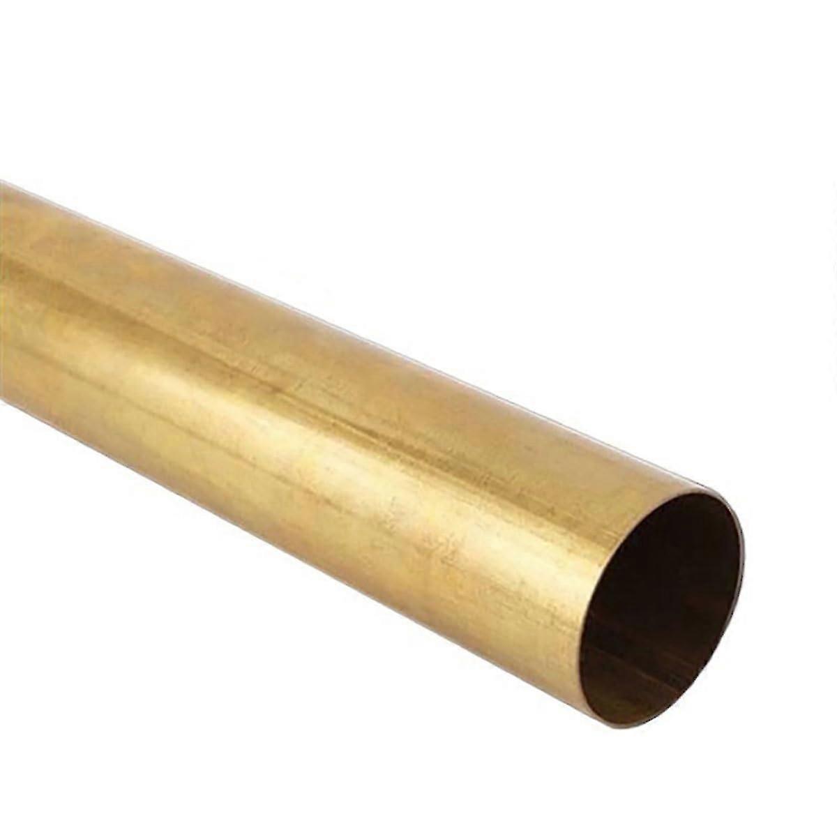 צינור פליז עגול, צינור מתכת דק, גדלים שונים, התאמה תעשייתית (35x2x50 מ"מ)