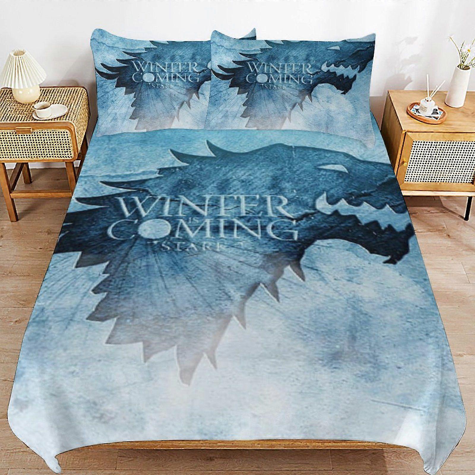 u280 Game of Thrones Soft and Durable Hypoallergenic Sleep Upgrade Zipper Closure Duvet Cover Sets for Relaxation n280