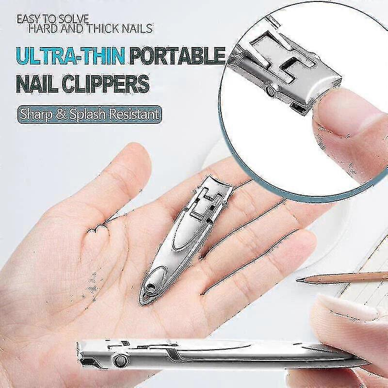 厚い爪のつま先の爪切りのための超薄型携帯用爪切りの鋼鉄カッター