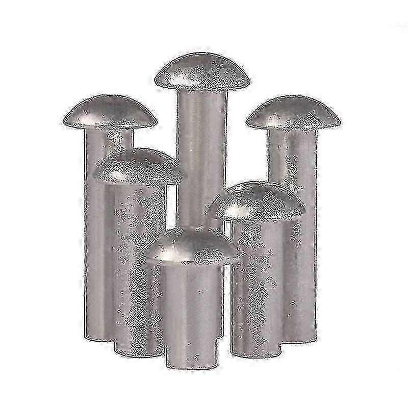 Aluminum Round Head Rivets - Solid M4 Fasteners for Hardware Projects & DIY Applications