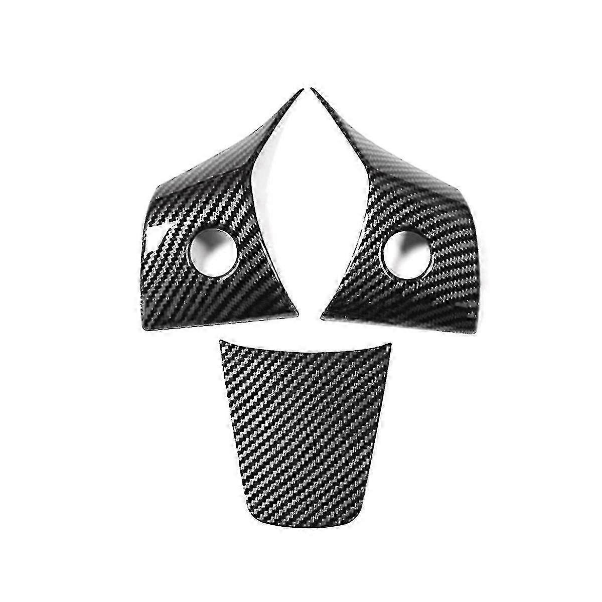 Carbon Fiber Steering Wheel Protective Trim For Model 3 Model Y