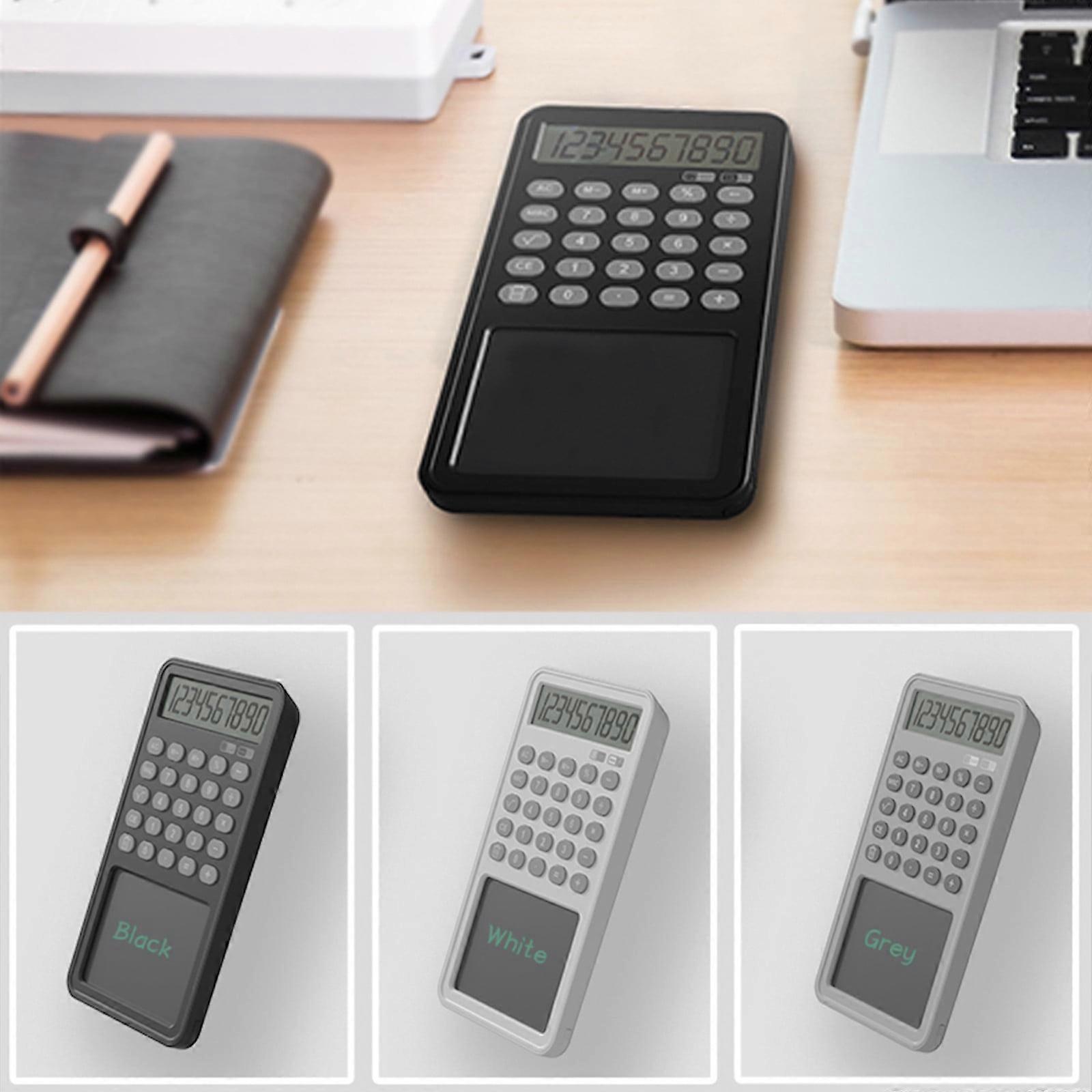 Jacenvly Father's Day Gift Calculator Writing Tablet, Doodle Pad with Lock & E-Pen, 12-Digit Display, Handheld for Kids, Students – Compatible with