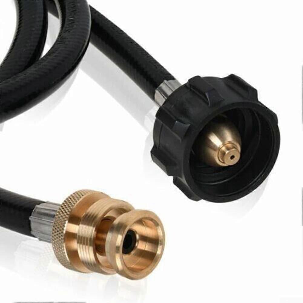 4FT Adapter Hose LP Tank Adapter Hose Gas Grill Connection Converts 1Lb To 20Lb Propane