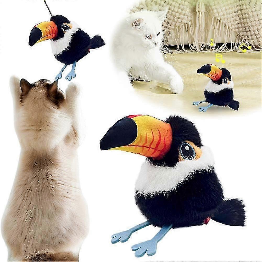 Flying Bird Cat Toy Rechargeable Flapping Wing Flap ThreeMode Indoor Cat Toy Interactive Self Entertainment Toy