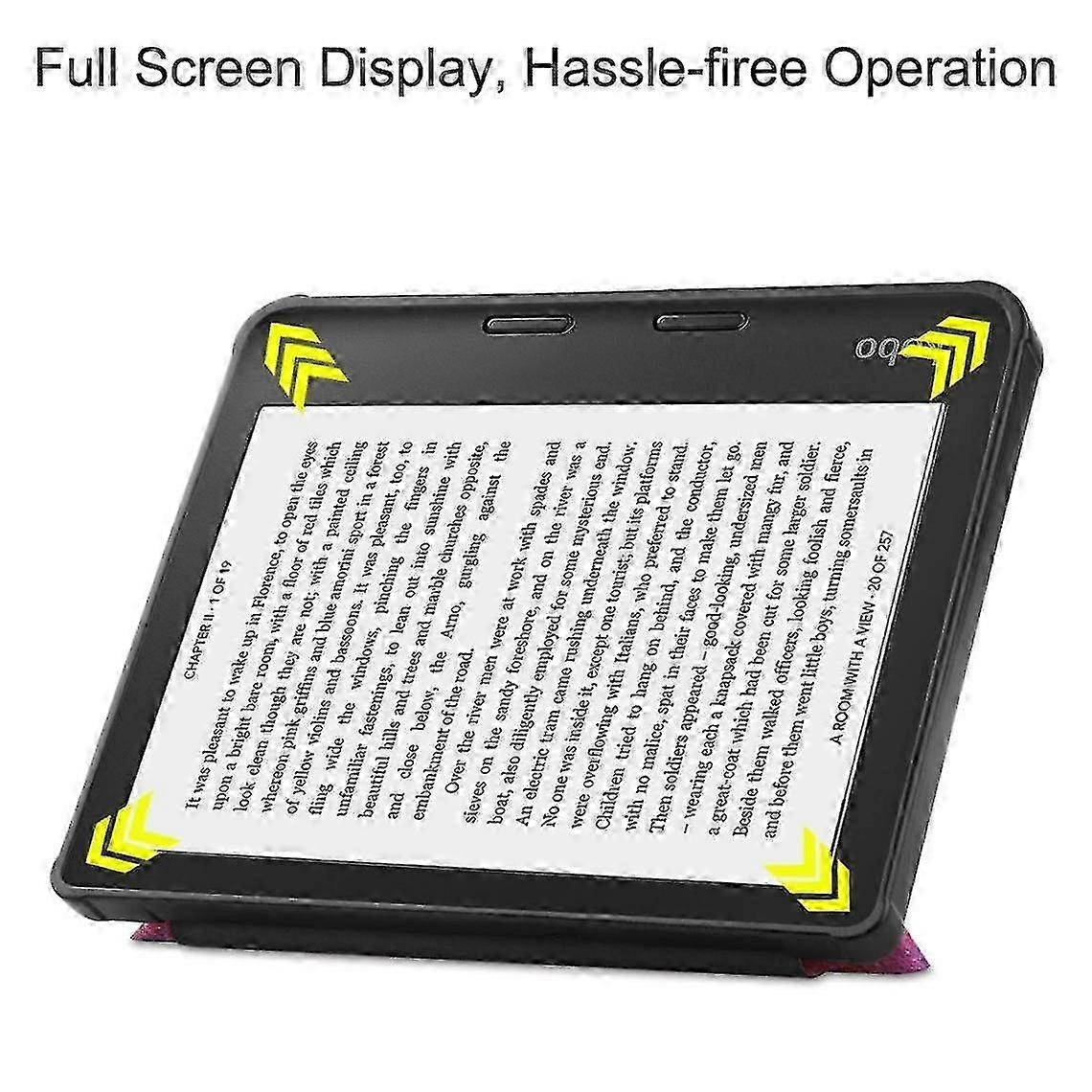 Origami Pattern Pu Case, Auto Wake/sleep Function With Stand, Nebula For Your Kobo Libra 2 2025