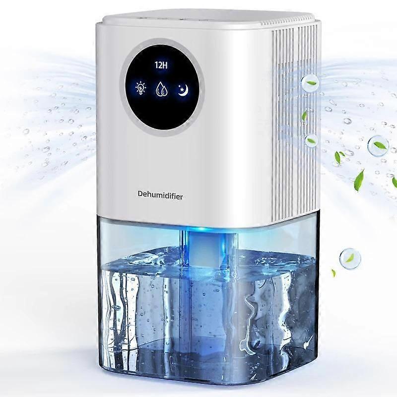 Smart Air Dehumidifier for Home 1.7L Large-Capacity Dehumidifier Bathroom Basement Timer Dehumidifier with Colorful Lights