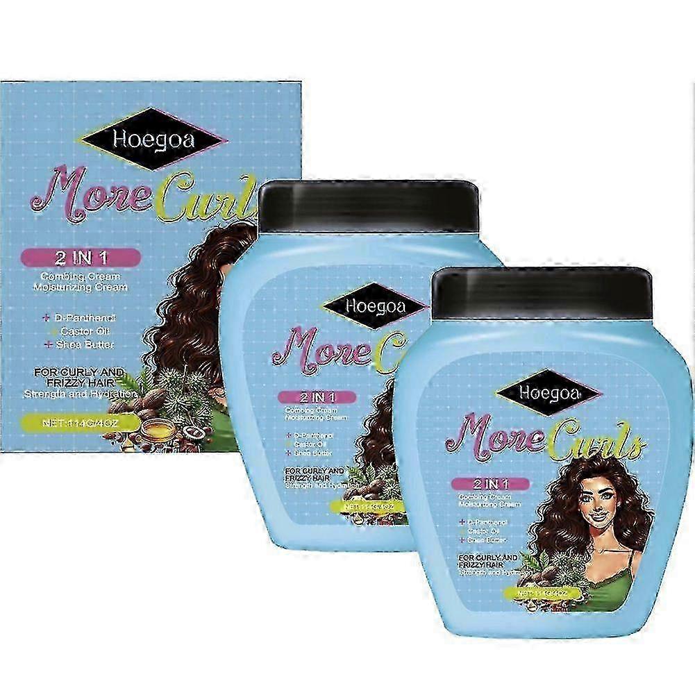 Mais Cachos Hydrates Curls, Eliminates Anti Frizz, For Curly Hair - 2 IN 1 Conditioning Treatment Cream and Cream To Comb