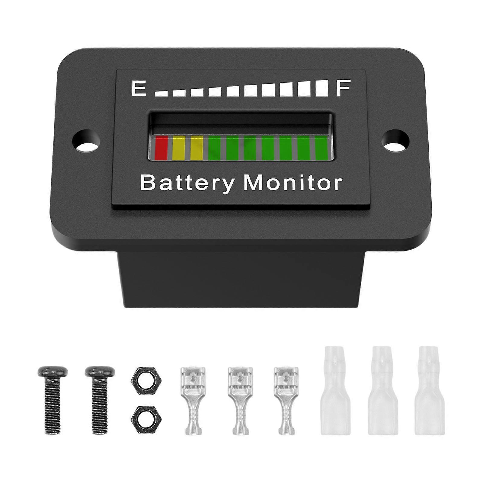 Golf Cart Battery Tester Leads Acid Exclusive Measurement Display No Lithiums Interference Easyly Slot Installation Multicolor