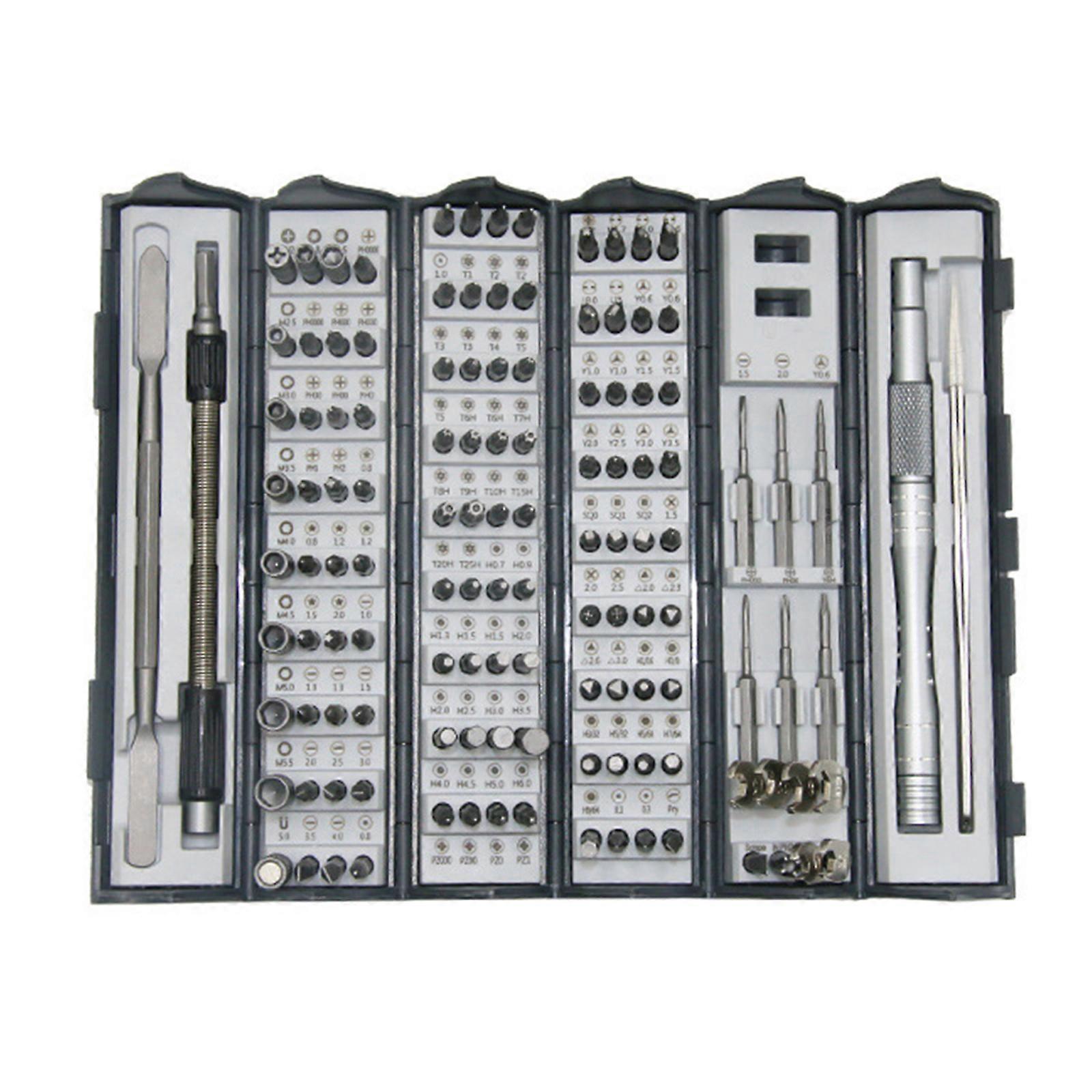 Precise Screwdriver Set 128 in 1 Small Screwdriver Set Magnetic Repair Tool Kit Professional for Electronics Computer Multicolor