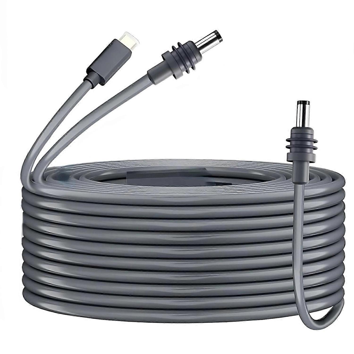 DC Power Cable for Mini Dish Antenna 2 in 1 Type C and DC Input IP68 Water Proof Power Cord