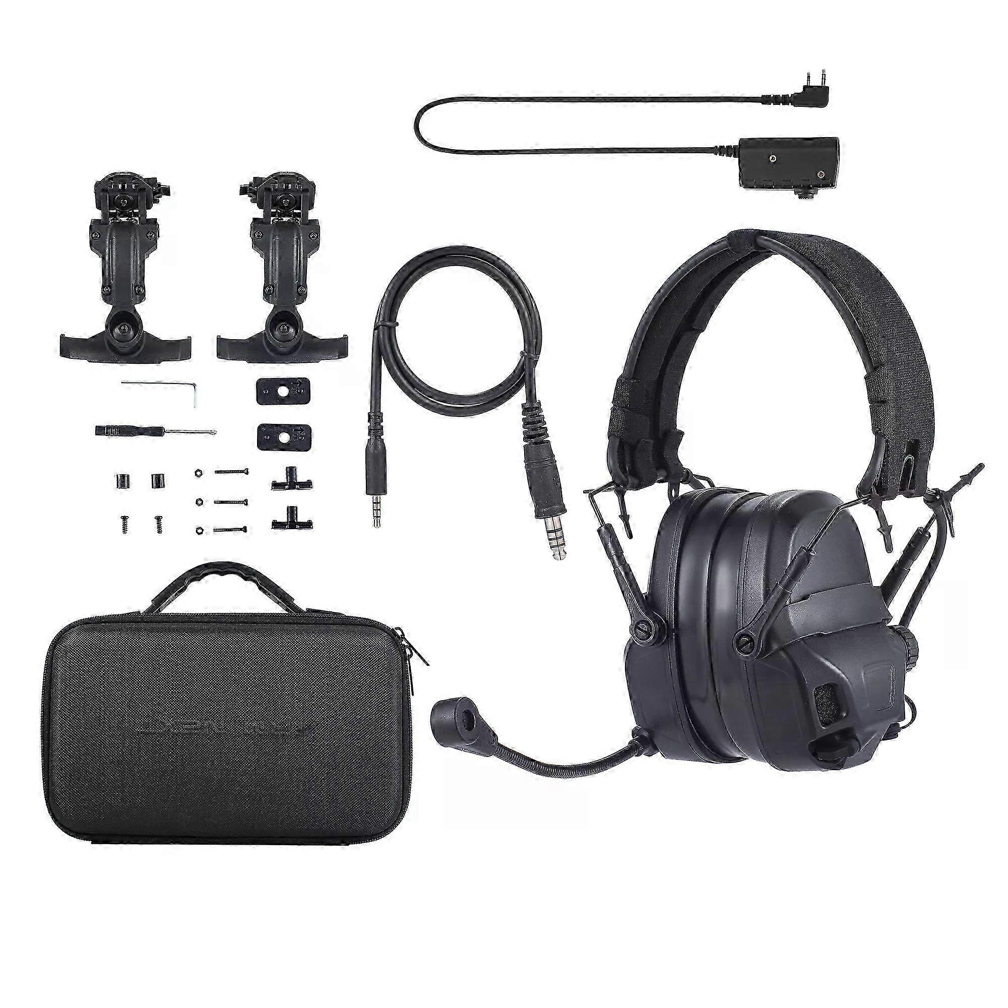 Tactical Headset Without Pickup and Active Noise Reduction Helmet Version Shooting Earphone Communication headphones with ptt 25-26