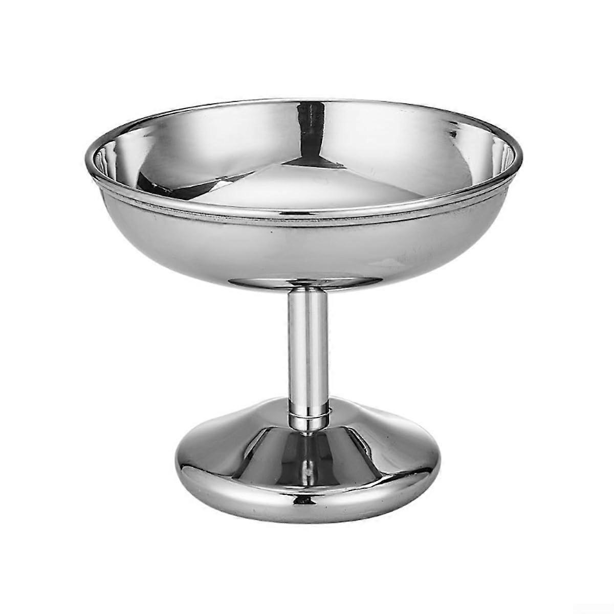 Stainless Steel Ice Cream Bowls with Wide Flat Base for Serving Desserts and Snacks at Home or Parties