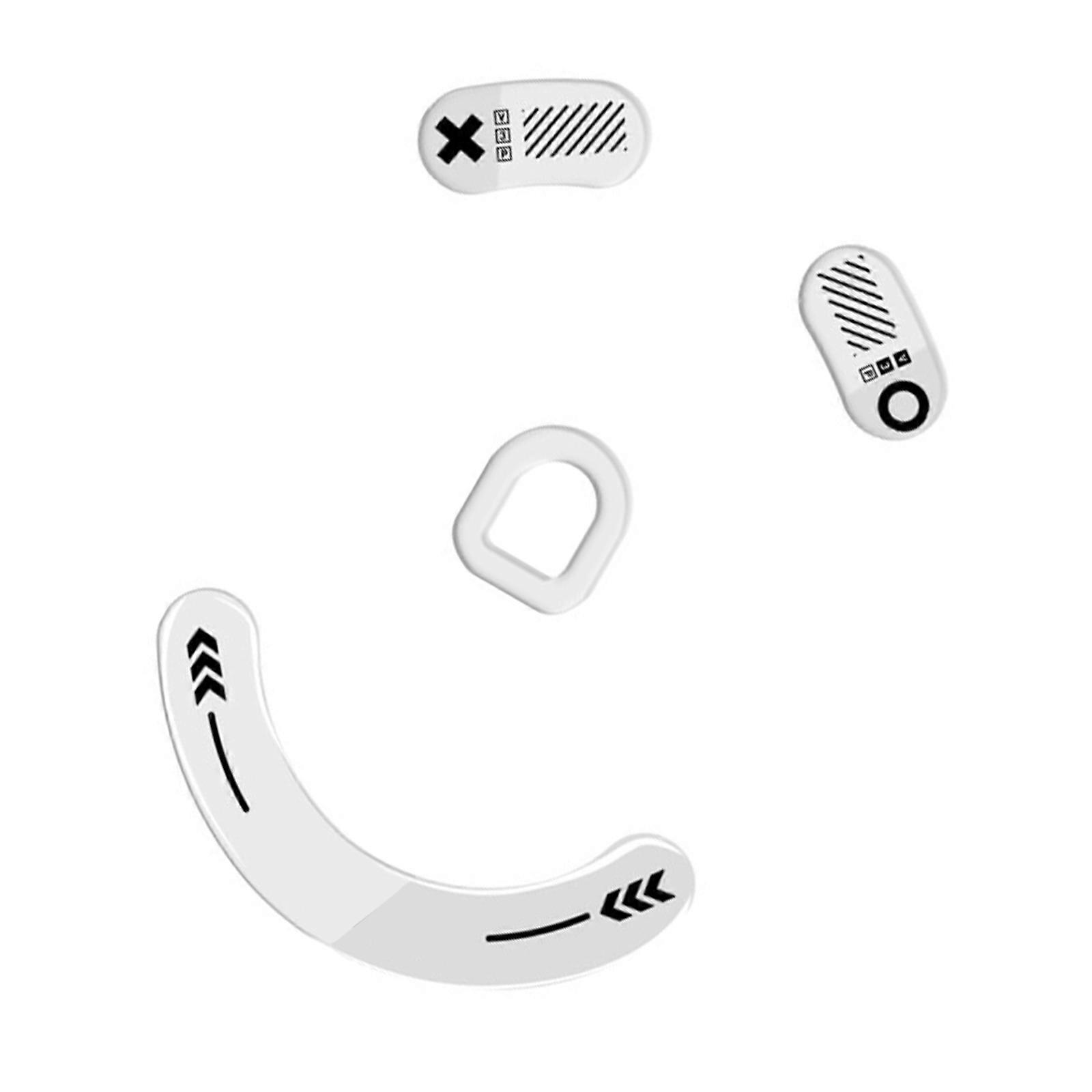 Glass Mouse Feet Mouse Skates Stickers For DeathAdder Smooth Movements Enduring Durability  White