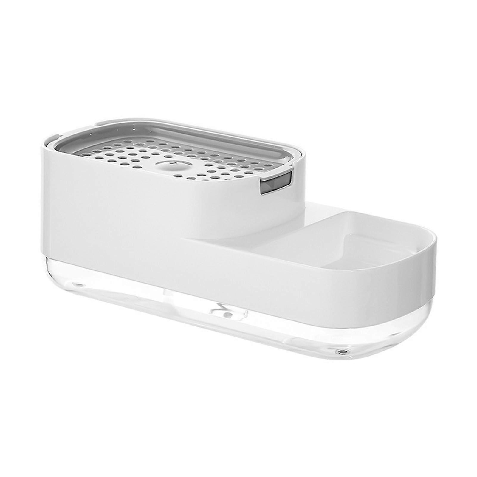 MultiPurpose Pump Dispenser ABS Construction For Shampoo Lotion Liquid Storage Home Management  White