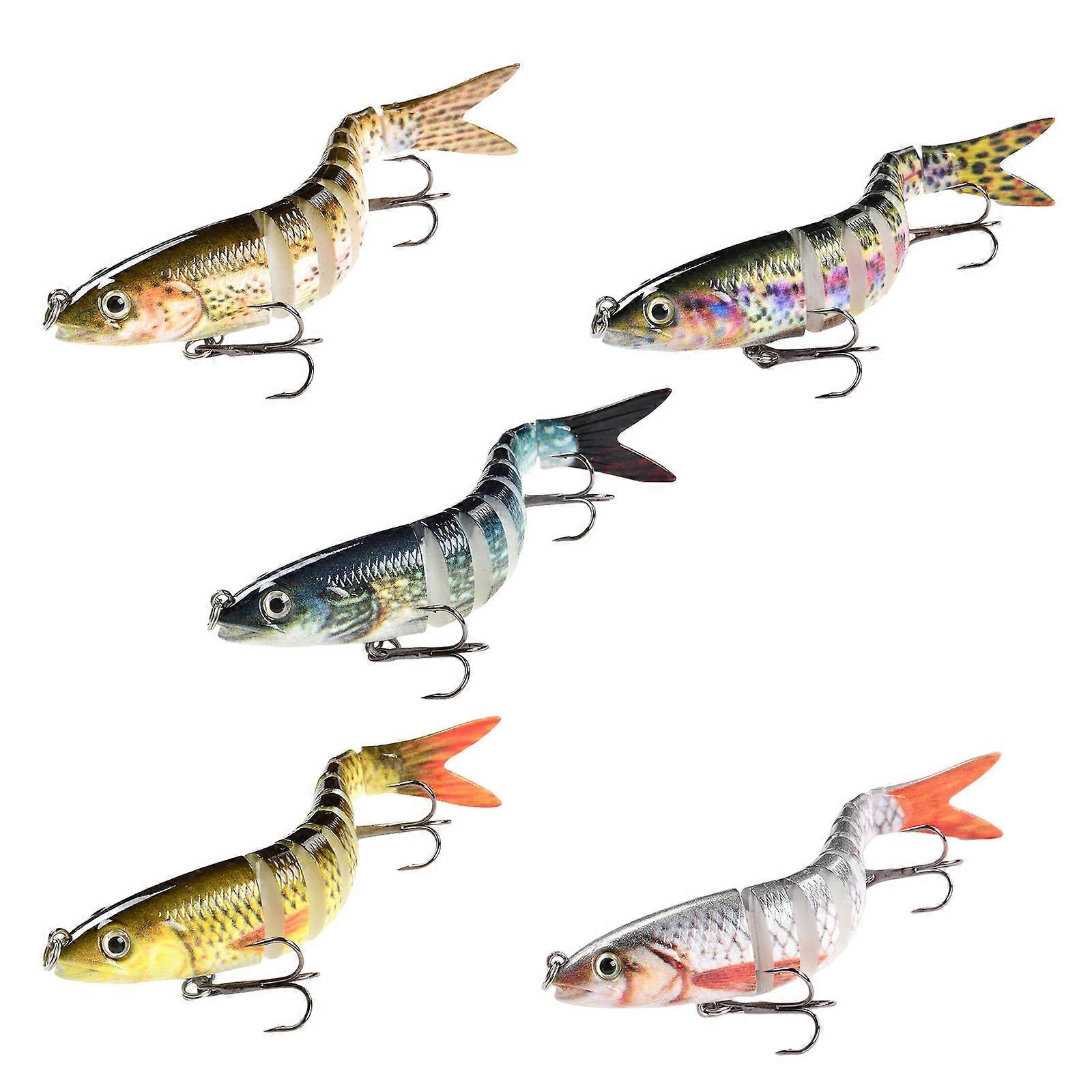 Angelköder, Wobbler, mehrteilige Gelenkköder, Wurfköder, Softbaits, Drillinge, Hardbaits, Sinkköder, Swimbaits, mehrfarbig