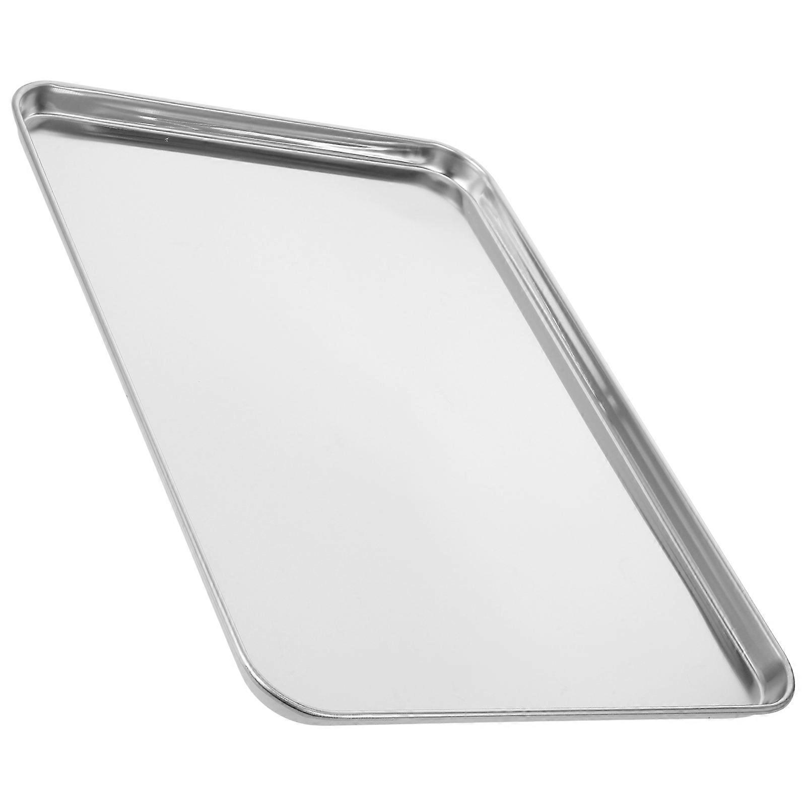 Oppbevaringsbrett i rustfritt stål for servering av mat